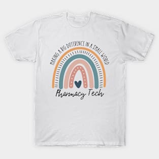 Pharmacy Tech Boho Rainbow T-Shirt